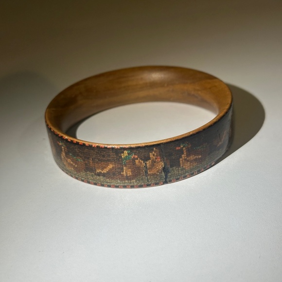 Jewelry - Very Rare Antique Tunbridge Wood Mosaic Duck Bracelet